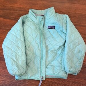 Patagonia Light Green Quilted Jacket
